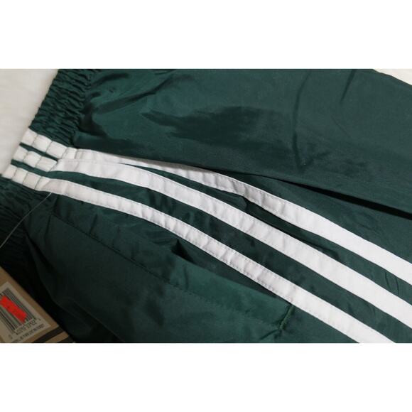 NWT Y2K 90s Rare Adidas Vintage Nylon Forest Green Track Pants Youth Large - Picture 4 of 12
